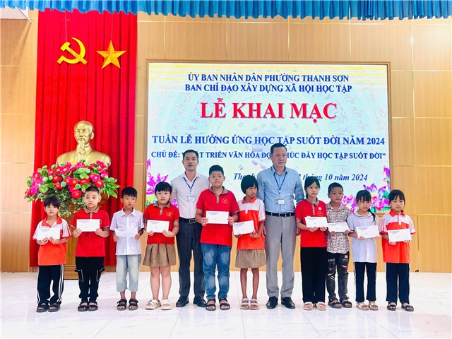 Phường Thanh Sơn khai mạc Tuần lễ hưởng ứng học tập suốt đời năm 2024