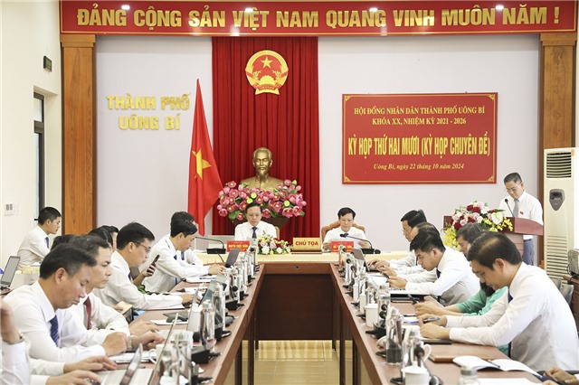 Kỳ họp thứ 20, HĐND thành phố Uông Bí khoá XX, nhiệm kỳ 2021-2026