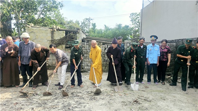 Phường Phương Đông khởi công xây nhà ở cho hộ gia đình bị ảnh hưởng bởi cơn bão số 3