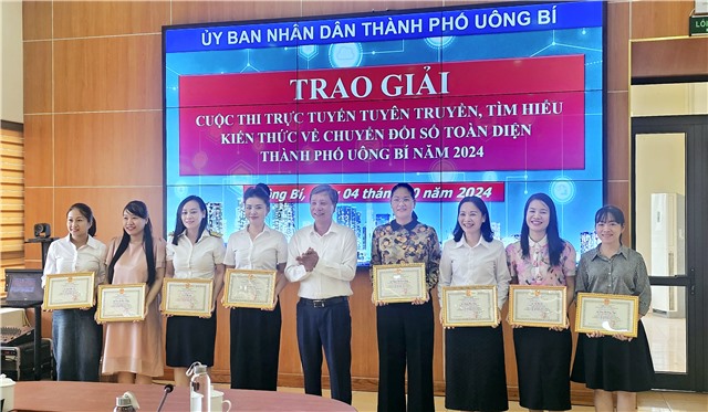 Thành phố Uông Bí - Kết quả thực hiện chuyển đổi số toàn diện 9 tháng đầu năm