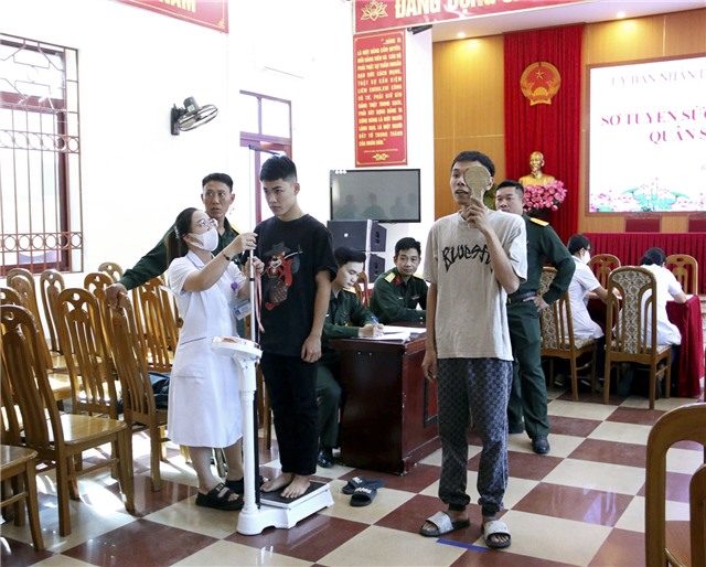 Uông Bí khám sức khỏe nghĩa vụ quân sự, chuẩn bị tuyển quân năm 2025