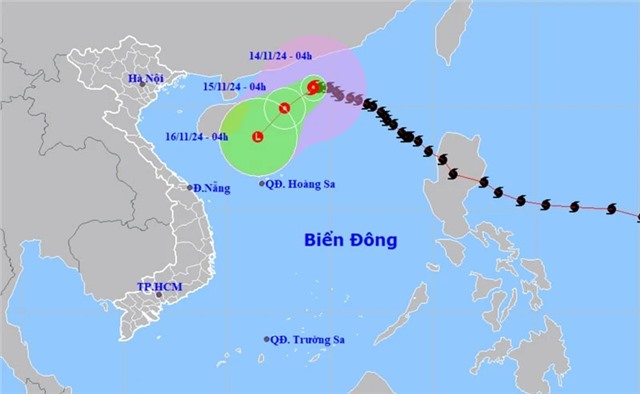 Bão số 8 gây gió giật cấp 10, sóng cao 3-5m ở khu vực bắc Biển Đông