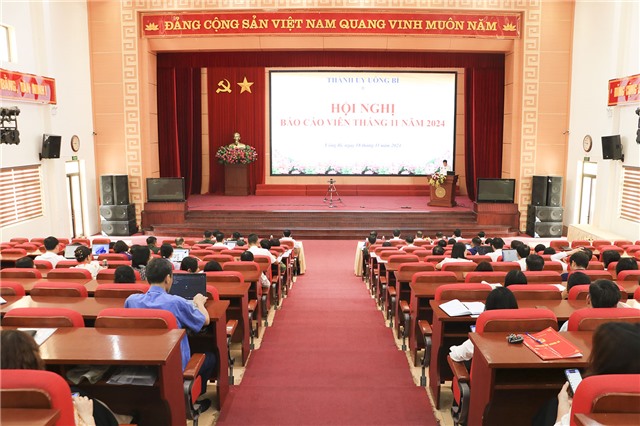 Hội nghị Báo cáo viên tháng 11/2024