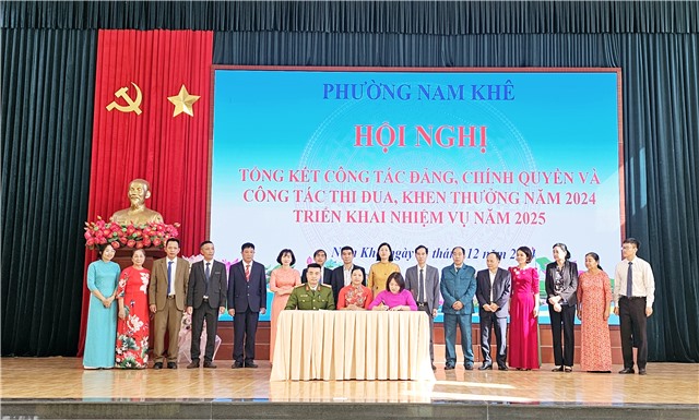 Phường Nam Khê tổng kết công tác Đảng, chính quyền và công tác thi đua, khen thưởng năm 2024