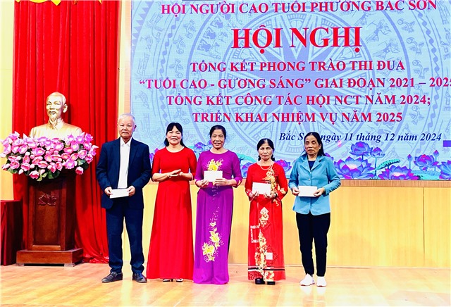 Hội NCT phường Bắc Sơn tổng kết phong trào thi đua “Tuổi cao - Gương sáng” giai đoạn 2020-2025