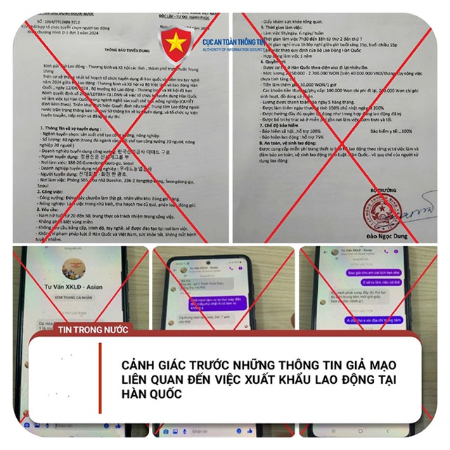 Cảnh giác thông tin giả mạo về xuất khẩu lao động  