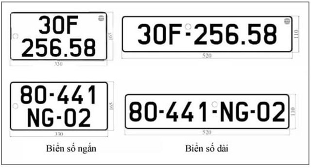 Quy định mới về màu sắc biển số xe từ năm 2025