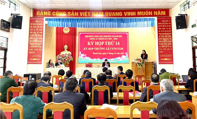 Kỳ họp 14 HĐND phường Thanh Sơn khoá X, nhiệm kỳ 2021-2026