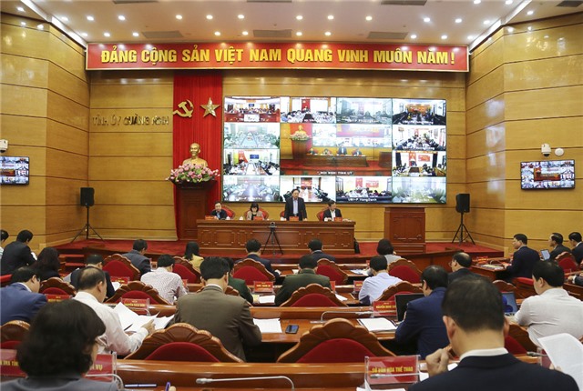 Thường trực Tỉnh uỷ làm việc với TP Uông Bí về triển khai thực hiện nhiệm vụ Chương trình công tác năm 2024 và Nghị quyết số 20-NQ/TU của BCH Đảng bộ tỉnh