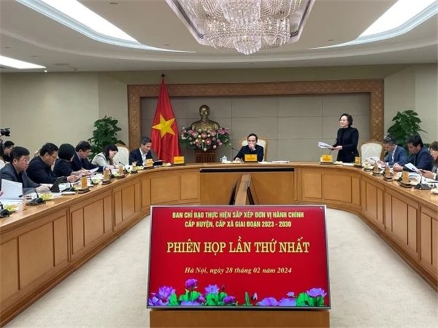 Hoàn thành sắp xếp đơn vị hành chính giai đoạn 2023-2025 trước tháng 10/2024