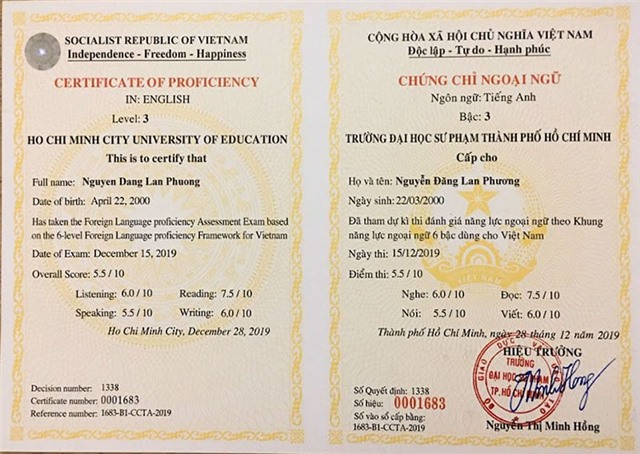 Chứng chỉ ngoại ngữ nào được miễn thi ngoại ngữ tốt nghiệp THPT năm 2024?