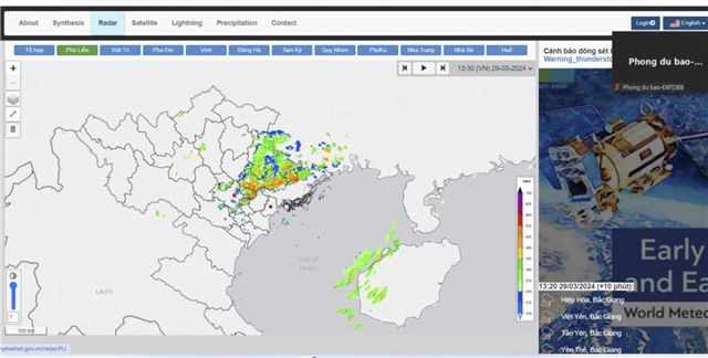Cảnh báo dông, tố, lốc, sét, mưa đá và mưa lớn cục bộ tỉnh Quảng Ninh