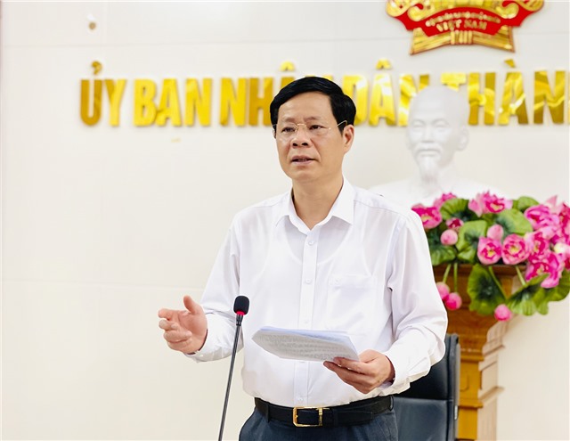 Họp nghe báo cáo tiến độ công tác GPMB các dự án trên địa bàn thành phố Uông Bí