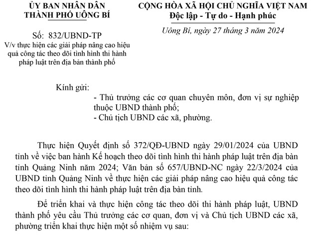 Thực hiện các giải pháp nâng cao hiệu quả công tác theo dõi tình hình thi hành pháp luật trên địa bản thành phố