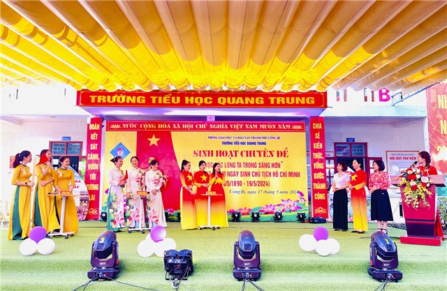 Trường Tiểu học Quang Trung sinh hoạt chuyên đề “Học Bác lòng ta trong sáng hơn” 