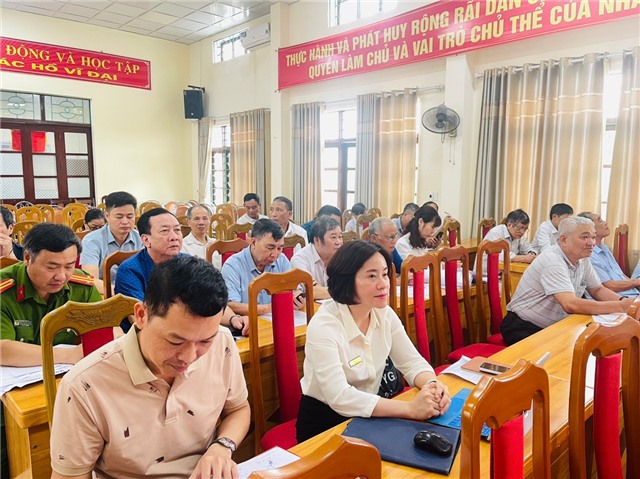 Đảng bộ phường Thanh Sơn giao ban giữa Thường trực Đảng ủy với Bí thư chi bộ, Khu trưởng, Trưởng Ban công tác mặt trận khu dân cư tháng 5 năm 2024