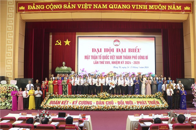 Đại hội đại biểu MTTQ Việt Nam thành phố Uông Bí lần thứ XVII, nhiệm kỳ 2024-2029: “Đoàn kết - Kỷ cương - Dân chủ - Đổi mới - Phát triển”