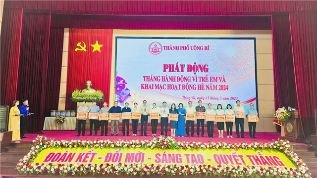 Uông Bí Phát động Tháng hành động vì trẻ em và khai mạc hoạt động hè 2024