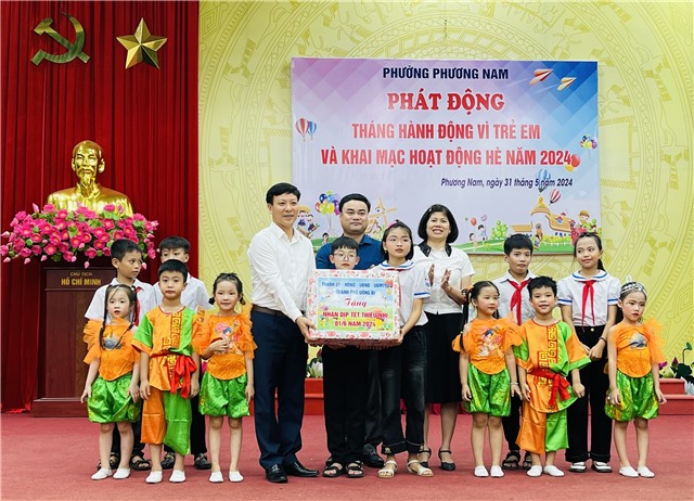 Phường Phương Nam phát động Tháng hành động vì trẻ em và các hoạt động quản lý, giáo dục thanh thiếu nhi, học sinh hè năm 2024