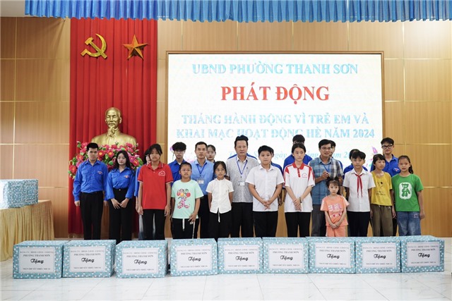 Phường Thanh sơn phát động Tháng hành động vì trẻ em và khai mạc các hoạt động hè năm 2024