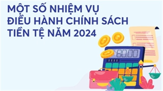 Infographics: Một số nhiệm vụ điều hành chính sách tiền tệ năm 2024