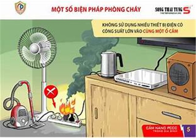 Công an Thành phố khuyến cáo bảo đảm an toàn phòng cháy, chữa cháy trong sử dụng hệ thống, thiết bị điện