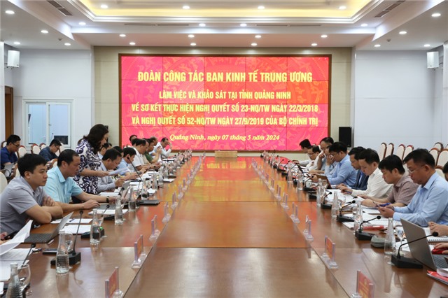 Đoàn công tác Ban Kinh tế Trung ương làm việc và khảo sát tại tỉnh Quảng Ninh