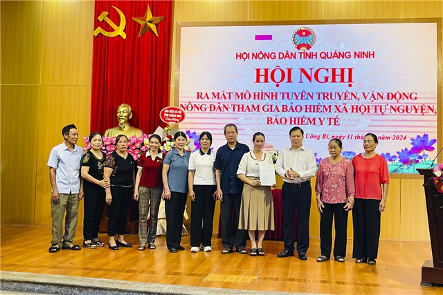 Hội Nông dân tỉnh Quảng Ninh ra mắt Mô hình tuyên truyền vận động nông dân tham gia BHXH, BHYT tự nguyện tại phường Bắc Sơn