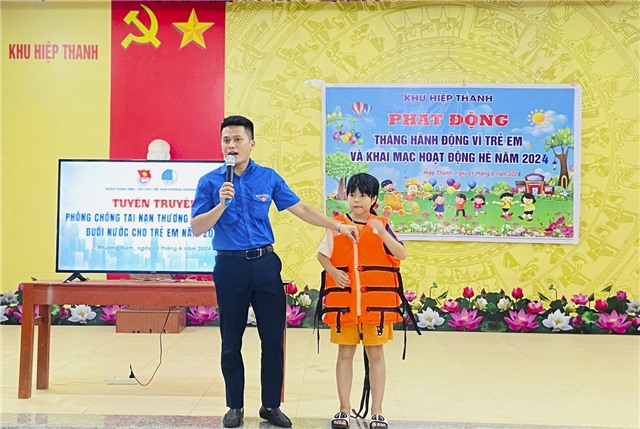 Đoàn Thanh niên phường Phương Nam tích cực tuyên truyền phòng chống tai nạn thương tích, đuối nước cho thanh thiếu nhi