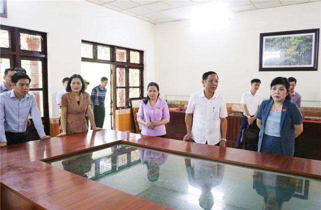 Đoàn ĐBQH tỉnh khảo sát một số nội dung phục vụ nghiên cứu Luật Di sản văn hóa (sửa đổi)
