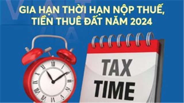 Infographics: Đối tượng được gia hạn nộp thuế, tiền thuê đất năm 2024