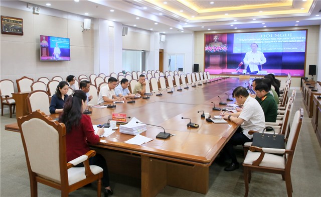 Hội nghị trực tuyến triển khai công tác tổ chức Kỳ thì tốt nghiệp THPT năm 2024