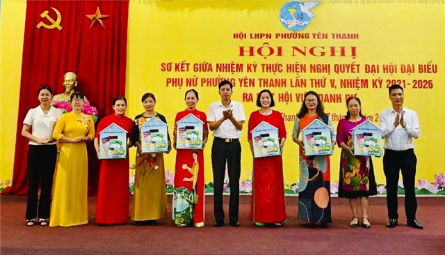 Hội LHPN phường Yên Thanh sơ kết giữa nhiệm kỳ thực hiện Nghị quyết Đại hội đại biểu Phụ nữ các cấp, nhiệm kỳ 2021-2026