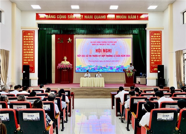 Đại biểu HĐND phường Phương Nam Khoá XVI, tiếp xúc cử tri phường trước kỳ họp thường lệ giữa năm 2024