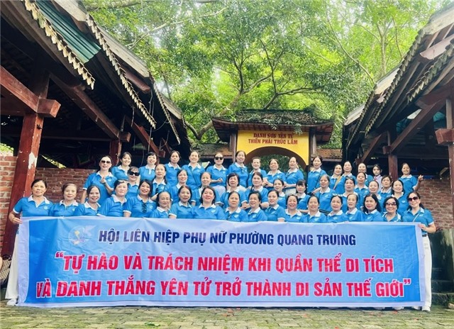 Hội LHPN phường Quang Trung sinh hoạt chính trị tư tưởng 