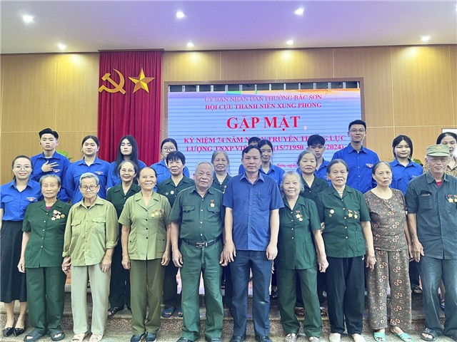 Hội Cựu Thanh niên xung phong phường Bắc Sơn gặp mặt kỷ niệm 74 năm Ngày truyền thống lực lượng Thanh niên xung phong