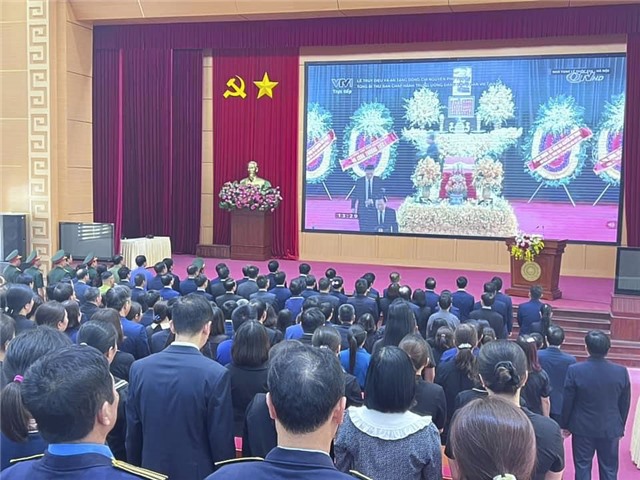 TP Uông Bí dự Lễ truy điệu Tổng Bí thư Nguyễn Phú Trọng thông qua truyền hình trực tiếp