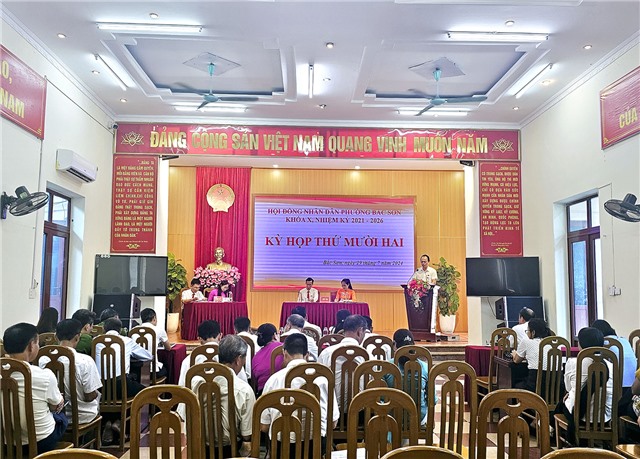 Kỳ họp thứ 12 HĐND phường Bắc Sơn khóa X, nhiệm kỳ 2021-2026