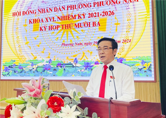 Kỳ họp thứ 13, HĐND phường Phương Nam khóa XVI, nhiệm kỳ 2021-2026