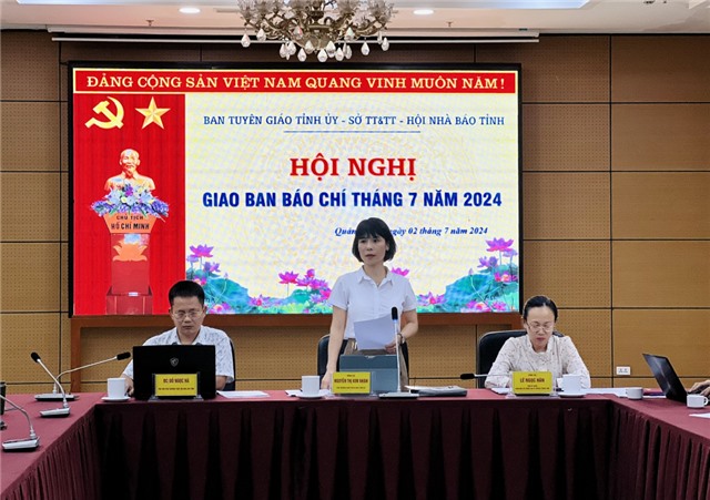 Hội nghị giao ban báo chí tháng 7 và thông tin báo chí thường kỳ