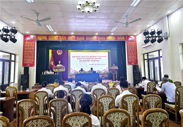 Kỳ họp thứ 12 HĐND phường Vàng Danh khóa XVI, nhiệm kỳ 2021-2026