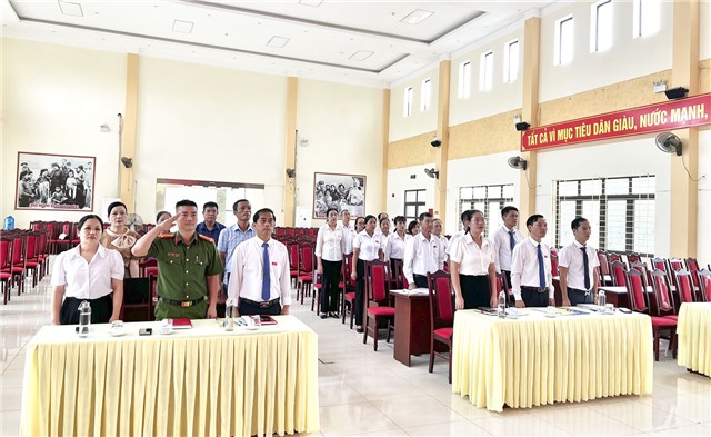 Kỳ họp thứ 13 HĐND phường Nam Khê khóa XVII, nhiệm kỳ 2021-2026