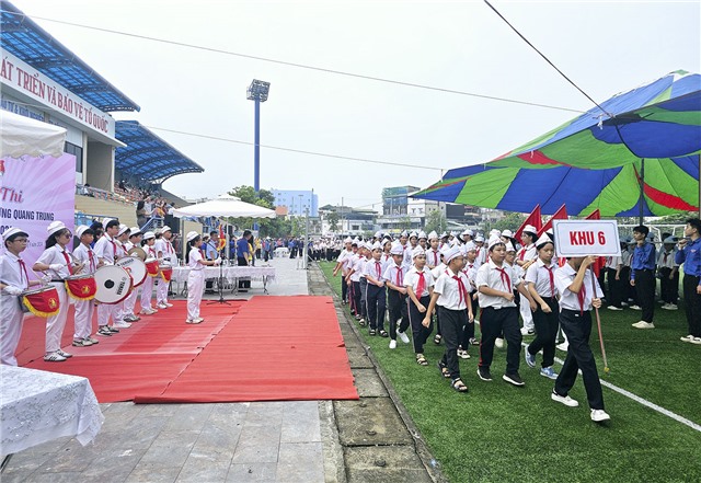 Hội thi Nghi thức Đội phường Quang Trung năm 2024