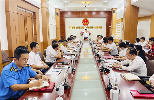 UBND thành phố giao ban thường kỳ tháng 8