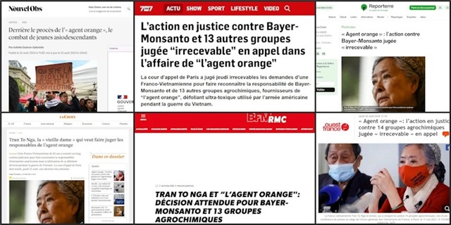 Dư luận Pháp đòi công lý cho nạn nhân chất độc da cam Việt Nam