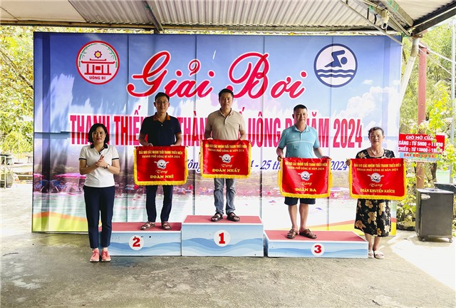 Giải bơi thanh thiếu nhi thành phố Uông Bí năm 2024