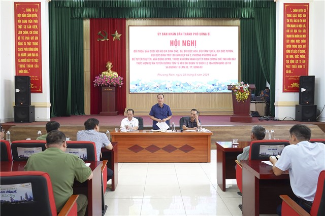 Thành phố đối thoại với các hộ dân liên quan đến dự án Tuyến đường Yên Tử kéo dài