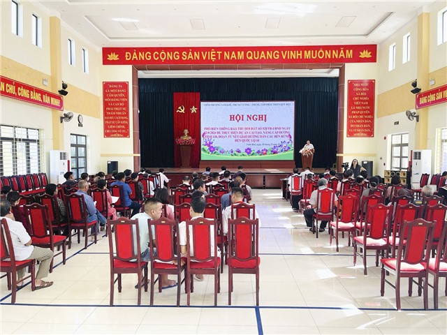 Hội nghị phổ biến thông báo thu hồi đất thực hiện Dự án cải tạo, nâng cấp đường tỉnh 338, đoạn từ nút giao đường dẫn cầu Bến Rừng đến quốc lộ 18