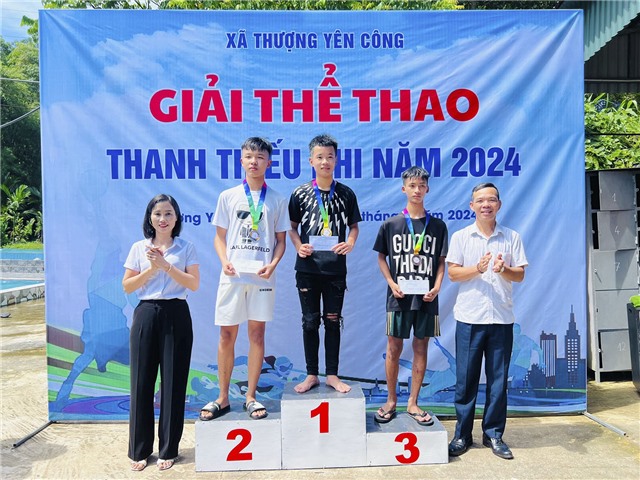 Bế mạc Giải thể thao thanh thiếu nhi xã Thượng Yên Công năm 2024