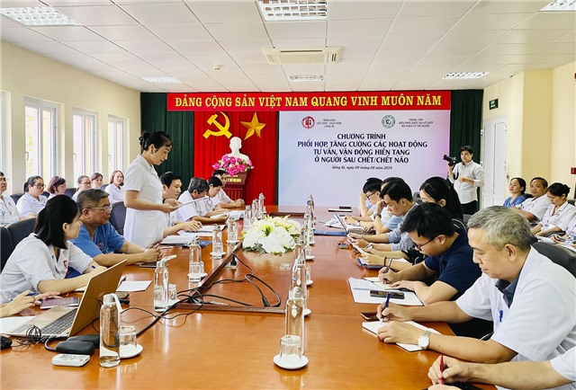 Chương trình phối hợp, tăng cường các hoạt động tư vấn, vận động hiến tạng ở người sau chết/ chết não